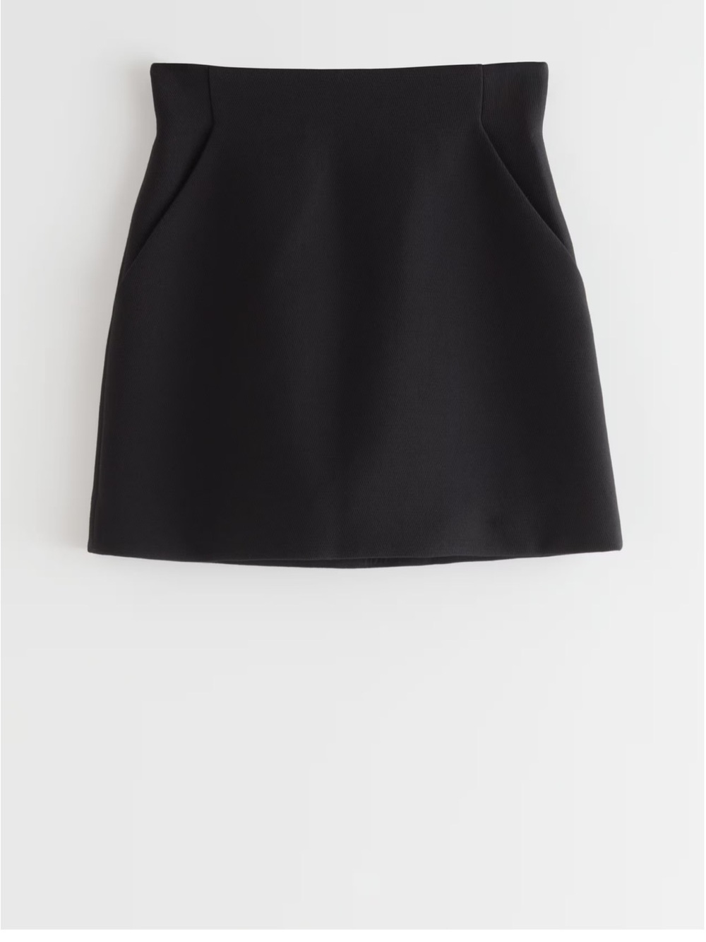 Classic Black A-Line Mini Skirt